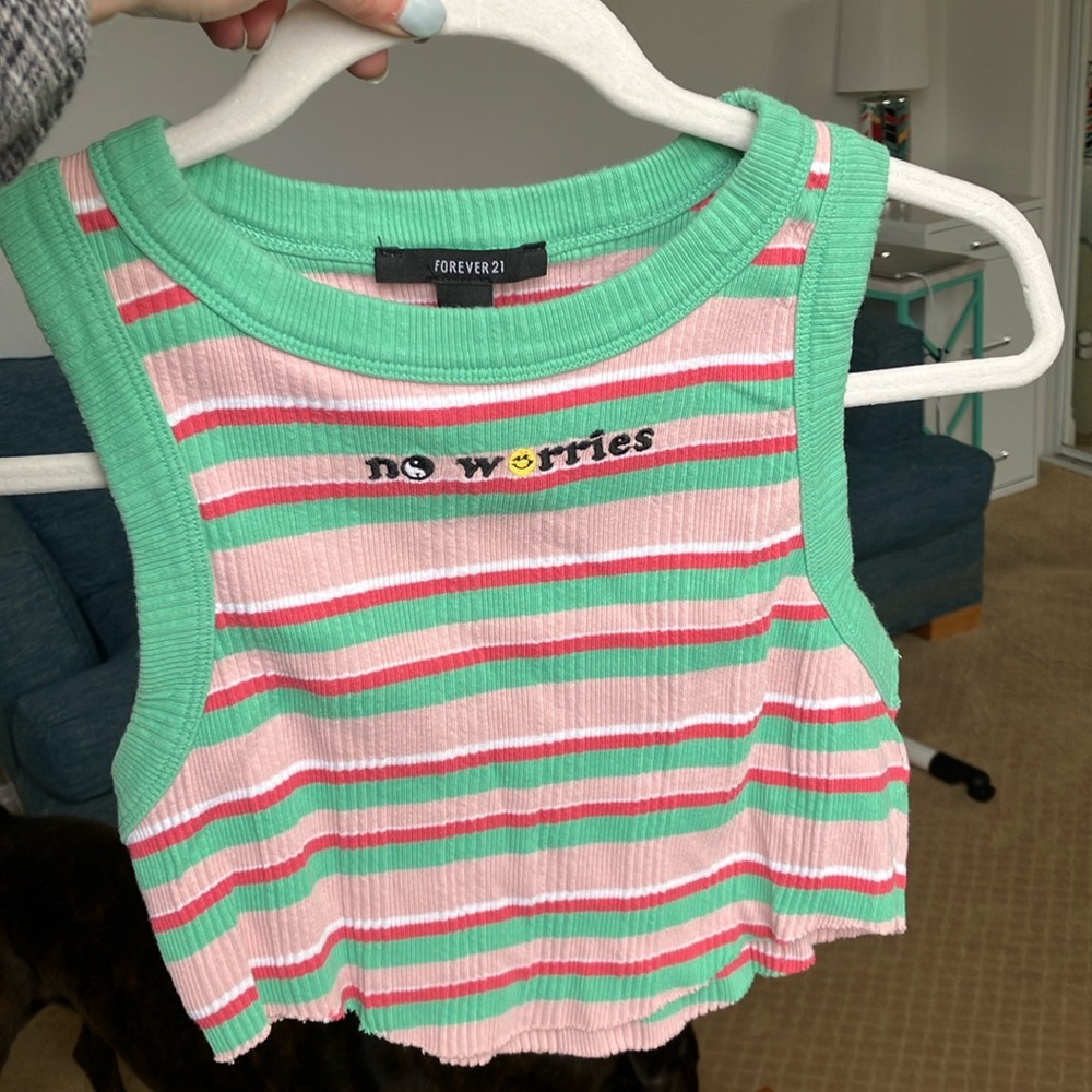 Colorful forever 21 tank top size small